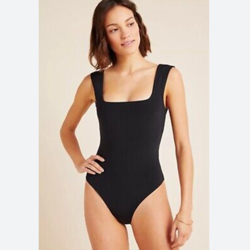 NWT Mara Hoffman Persephone One piece Swimsuit Black XS